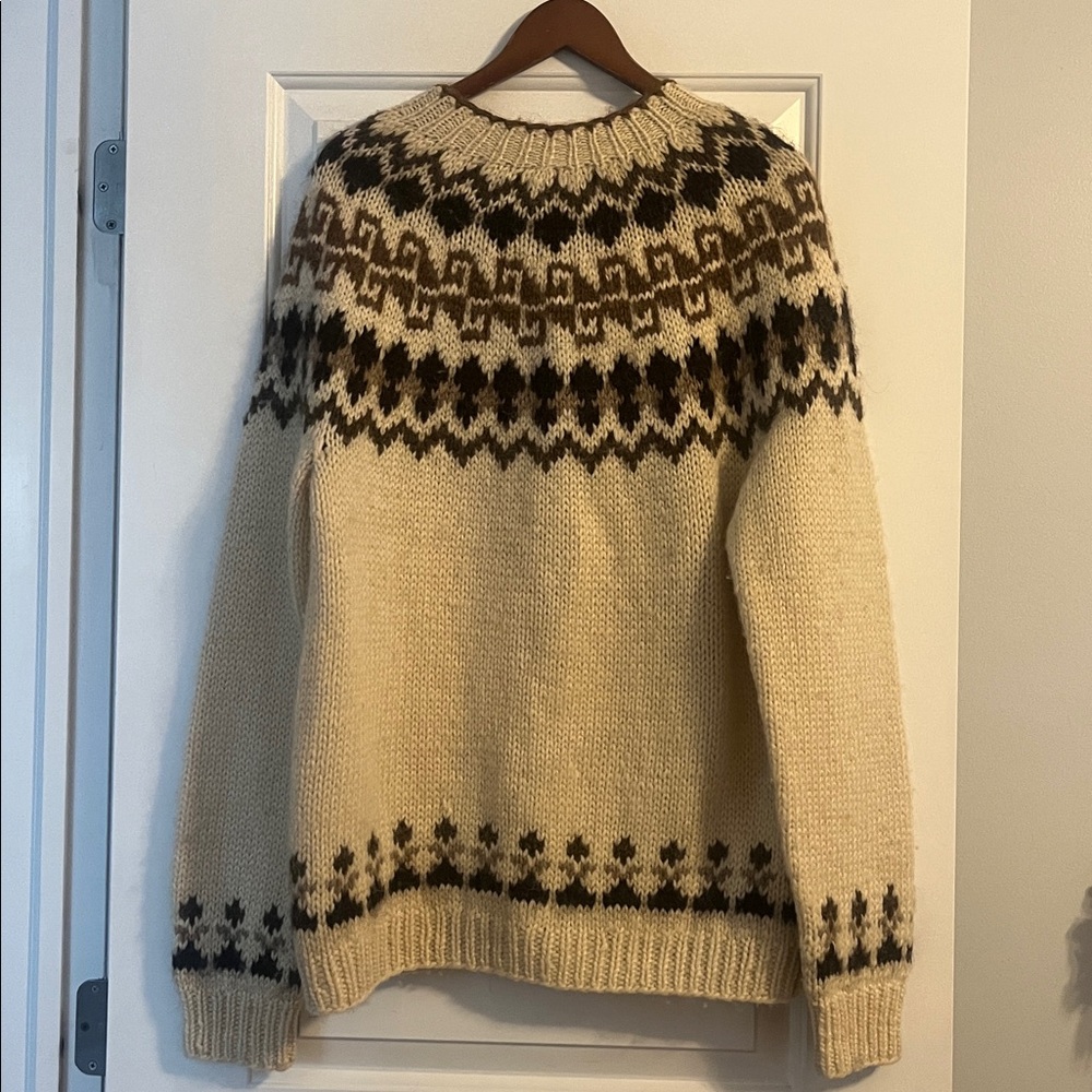 Vintage Hilda Ltd Icelandic Lopeyasa Wool Sweater Men’s XL - Picture 12 of 13
